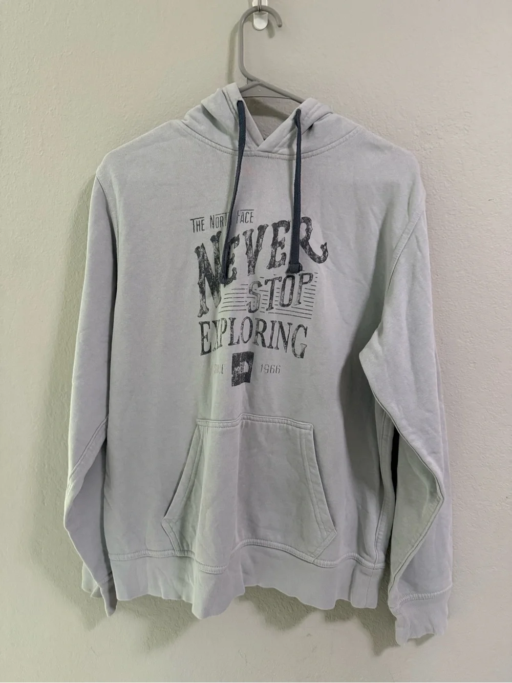 The North Face Hoodie Never Stop Exploring Gray Pullover Size S